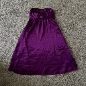 The Limited Strapless Purple Dress